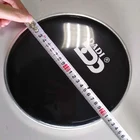 Percussion drum accessories logo custom drum skin black PET 0.25 drum head
