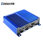 Industrial grade rugged mini fanless HD computer intel D2550 dual core 2 lan port barebone system traffic embedded pc