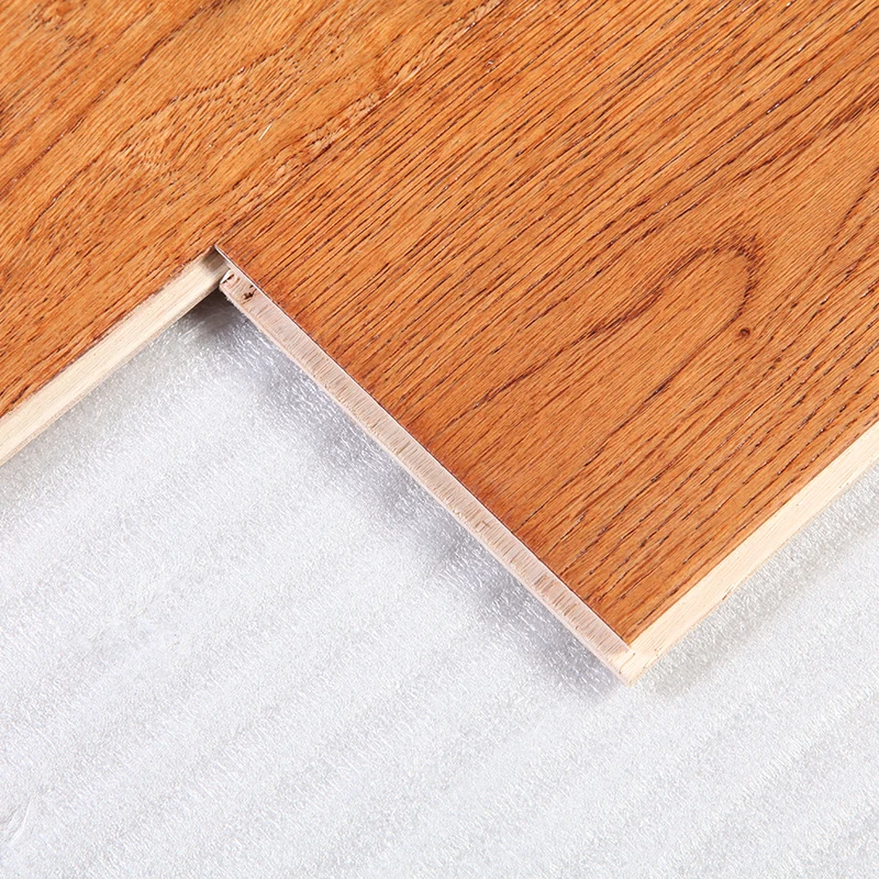1 2mm Oak Wood Veneer Wear Layer Engineered Flooring Walnut