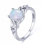 Wholesale Female Accessories Opal Ring 925 Sterling Silver Wedding ring