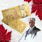 Art Crafts Colorful Canada Plastic Money 24K Gold Banknote Souvenir Items
