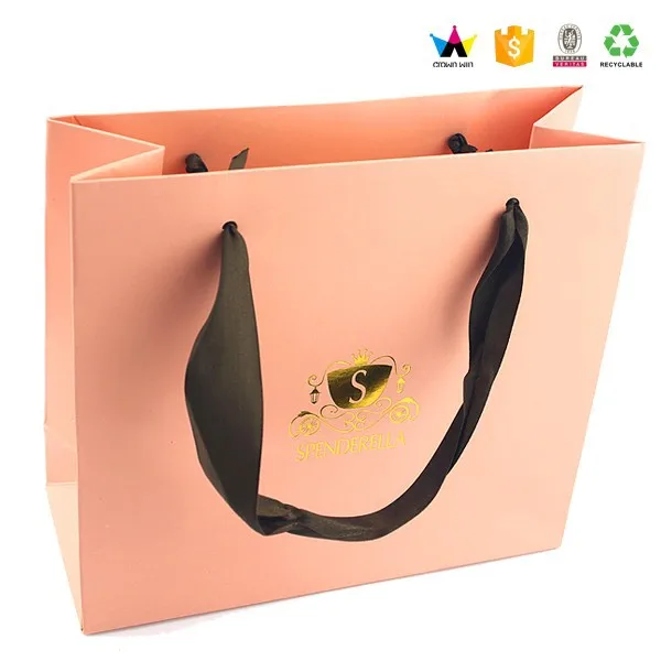 glossy lamination surface origami paper gift bag