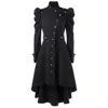 2019 Winter Fashion Women Clothes Gothic Overcoat Ladies Solid Retro Black Ladies Long Dress Coat