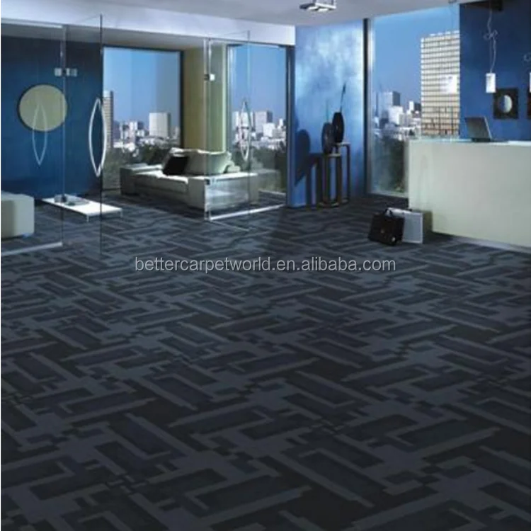 bt05, carpet tile with cushion backing for office, nylon/pp non