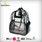 School Day Design Backpack Fashionable 10L Transparent Waterproof PVC Leisure School Travel Day Backpack Bag