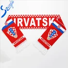 acrylic knit pattern sport scarf football team soccer fan scarf