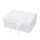 Wholesale Custom Design Printed Recyclable garment packaging box folding paperboard shoe boxes for wedding dresses