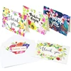 Custom made design thank you cards pack 100