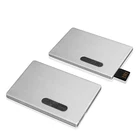 Stock Usb Pen Full Color Logo Printing Metal Business Card USB Pen Drive 3.0