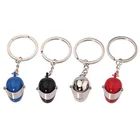 Personalized birthday gift motorcycle safety helmet keychain