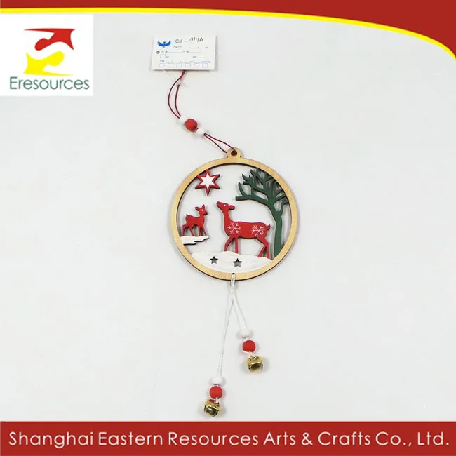 christmas wood hanging ornament