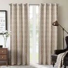 280CM Width Blackout Fabric Grommet Window Curtain ,Size 52 * 84 ,2 Panel Pair Room Darkening