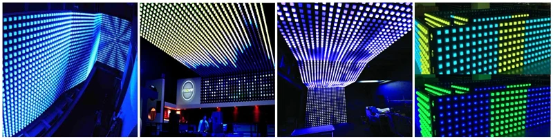 dmx led modules display screen 12mm rgb led pixel light pixel