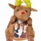 Custom Plush Reindeer Photo Frame Teddy Bear Photo Frame Plush Toys