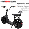 Wholesale Harley Electric Scooters Halley Smart Electric Car Scooter 60V/1000W Brushless Motor Lithium Battery Powered Electric Motorcycle