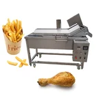 Snacks food fryer machine Potato chips automatic continuous frying machine Peanut frying machine