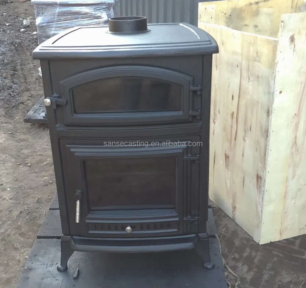 Factory Direct Selling Cast Iron Wood Burning Stove With Oven (bsc307