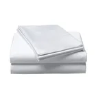 Cheap wholesale white 100% cotton bed flat sheets for hotel and hospital