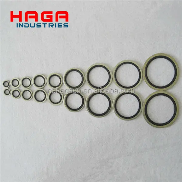 rubber metal seal bonded seals hydraulic copper washers