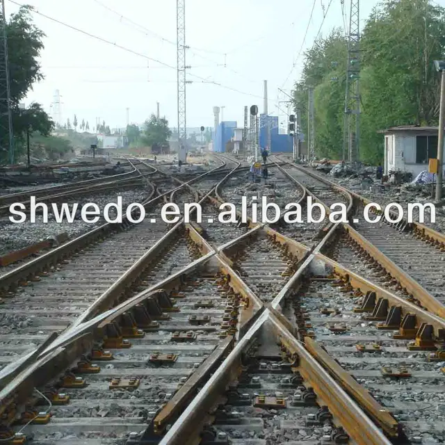 railway railroad crossing turnout for high speed railway