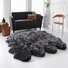 100% australian handmade real fur shape sheep rugs shaggy carpet