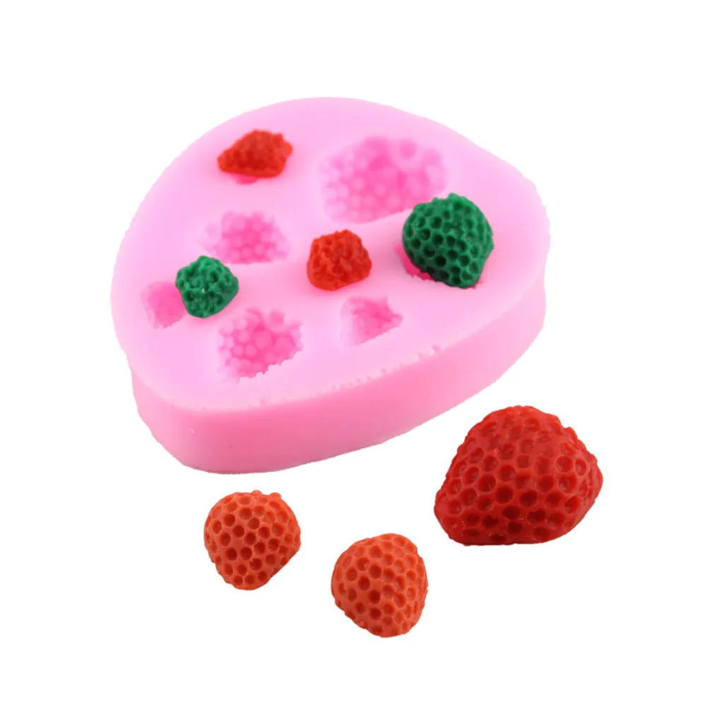 Silicone fondant Chocolate molded flower arts tool DIY a variety of strawberry shaped cake decorating tools taobao 1688 agent