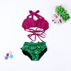 Swimming Fancy Mermaid Tail Summer Bikini 3pcs girls Swimsuit for kids