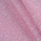 woven grade 3 frosted chunky glitter PU leather for hairbow