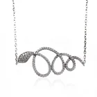 Women's snake necklace.925 sterling silver Dubai gold jewelry