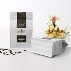 Flat Bottom Foil Lined Coffee Bean Bag With Valve