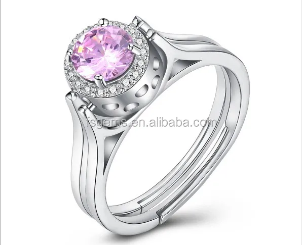 New Product Fashionable Round Reversible 925 Silver Finger Flip Ring