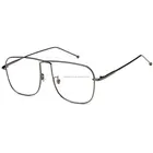 YTSDL62509 2019 new metal retro square plain glasses big frame sunglasses