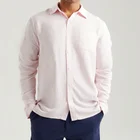2019 New High Quality Polo Bamboo China Low Price Pink Long Sleeve T-Shirt for Men