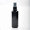 UV protection black purple glass essential oil bottles 50ml glass spray bottle black fine mist 50ml spray bottles