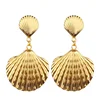 Gold Color Shells Beach Theme Boho Jewelry Shell Dangle Earring Drop Earring