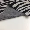 Zebra-Stripe Shrink-Resistant Polyester Viscose Spandex jacquard fabric