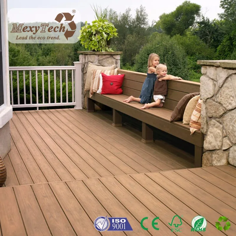Composite Decking Boards Balcony Waterproof Outdoor Floor Covering