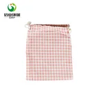 linen fabric jute shopper carry reusable draw string bags with logo