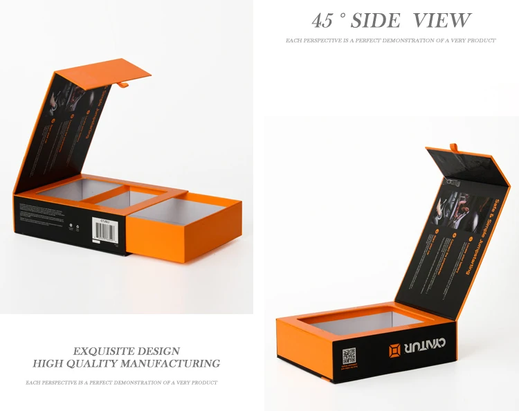 custom made luxury boutique rigid cardboard magnetic closure