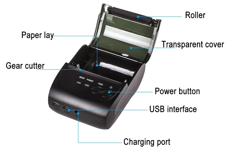 Mini Thermal Printer Portable For Iphone Mobile 58mm Imp006 Buy Mini Thermal Printer,Mini