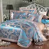 hot sale 100 cotton jacquard european royal design luxury bed linen bedding set for wedding