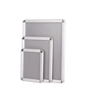 Aluminum insert snap frame silver poster board display sign outdoor poster frame