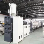 plastic pe water gas pipe extrusion line