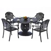 Bistro Set Outdoor Garden, 5-Piece Table And Chair Set Patio Furniture Set Cast Aluminum