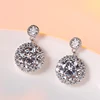 wholesale 925 silver cz diamond ladies earrings designs