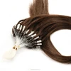 100% 1g, curly white human tangle free fusion /Micro ring loop /Micro bead /Micro link hair extension