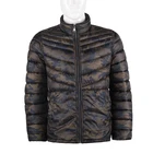 Eco-friendly Shiny Foldable Windproof Polyester Fabric Reversible Breathable Winter Mens Down Jacket Coat