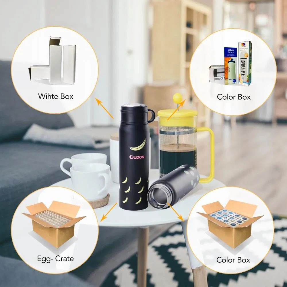 1l enamel glass vacuum flask coffee pot