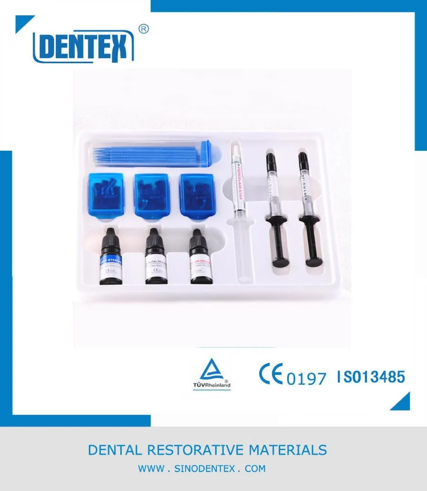 Dentex Dental Porcelain Repair Kit with Etch Silane Bond Resin and