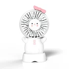 Home Appliances Rechargeable Portable Handheld USB Mini Fan With LED Night Lights